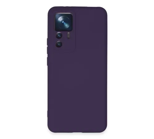 Xiaomi Mi 12T Pro Kılıf Nano içi Kadife Silikon - Mor
