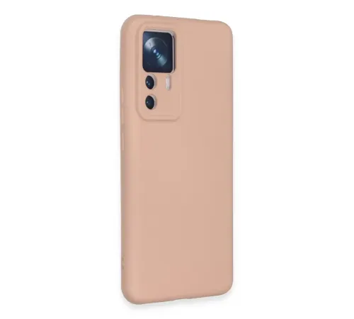 Xiaomi Mi 12T Pro Kılıf Nano içi Kadife Silikon - Pudra