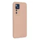 Xiaomi Mi 12T Pro Kılıf Nano içi Kadife Silikon - Pudra