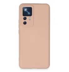 Xiaomi Mi 12T Pro Kılıf Nano içi Kadife Silikon - Pudra