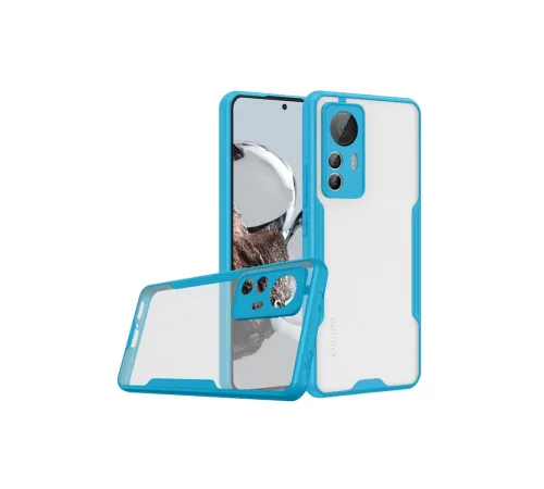 Xiaomi Mi 12T Kılıf Platin Silikon - Mavi