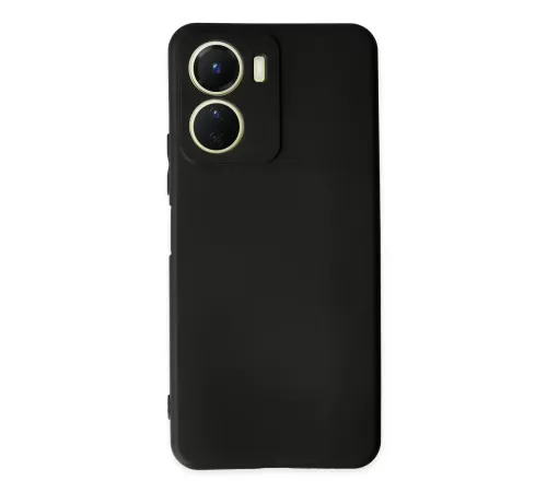 Vivo Y16 Kılıf First Silikon - Siyah