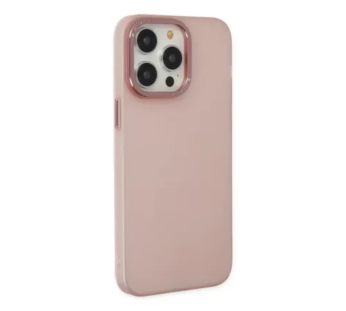 Apple iPhone 14 Pro Kılıf Modos Metal Kapak - Pembe
