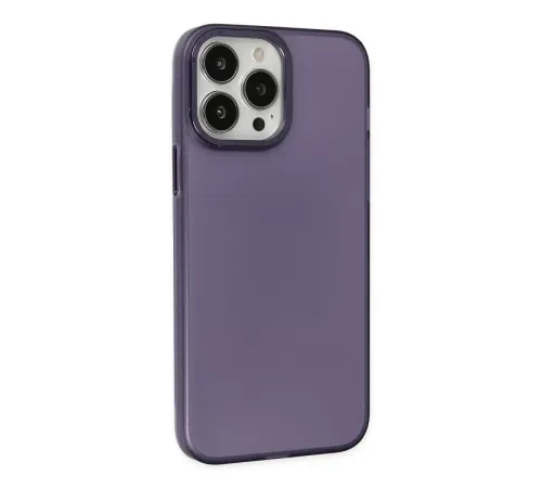 Apple iPhone 14 Pro Max Kılıf Modos Metal Kapak - Mor