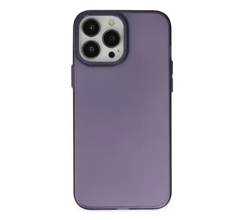 Apple iPhone 14 Pro Max Kılıf Modos Metal Kapak - Mor