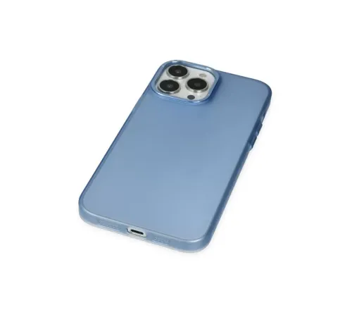 Apple iPhone 14 Pro Max Kılıf Modos Metal Kapak - Mavi