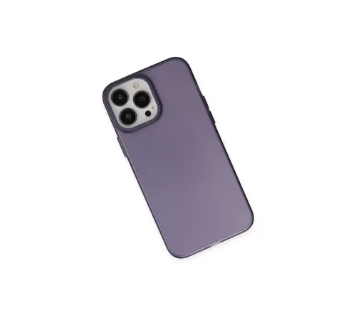 Apple iPhone 14 Pro Max Kılıf Modos Metal Kapak - Derin Mor