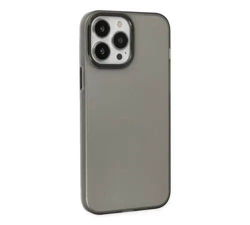 Apple iPhone 13 Pro Max Kılıf Modos Metal Kapak - Siyah