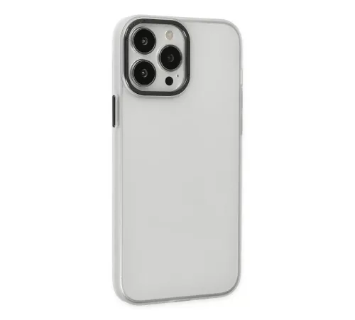 Apple iPhone 13 Pro Max Kılıf Modos Metal Kapak - Şeffaf