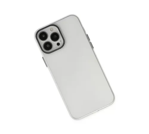 Apple iPhone 13 Pro Max Kılıf Modos Metal Kapak - Şeffaf