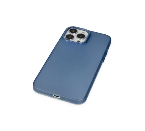 Apple iPhone 13 Pro Max Kılıf Modos Metal Kapak - Lacivert