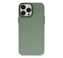 Apple iPhone 13 Pro Max Kılıf Modos Metal Kapak - Koyu Yeşil
