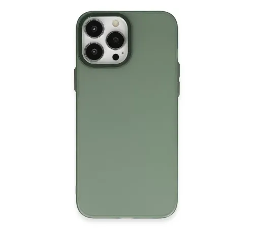 Apple iPhone 13 Pro Max Kılıf Modos Metal Kapak - Koyu Yeşil