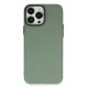 Apple iPhone 13 Pro Max Kılıf Modos Metal Kapak - Koyu Yeşil