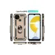 Realme C21 Kılıf Sofya Yüzüklü Silikon Kapak - Gold