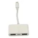 APR23 Iphone Otg 3in1 - Beyaz