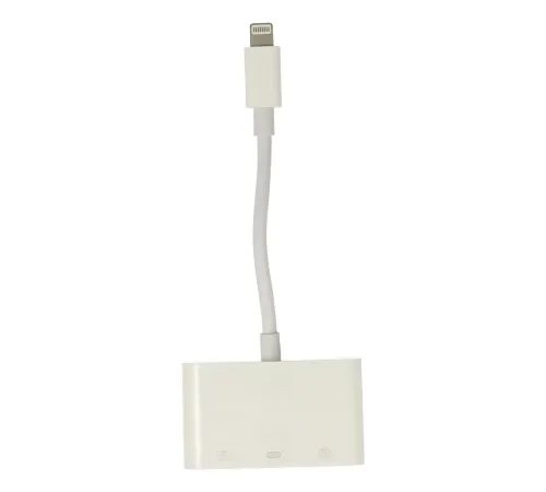 APR23 Iphone Otg 3in1 - Beyaz