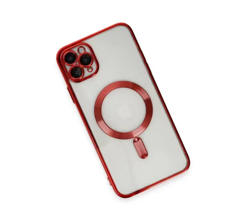 Apple iPhone 11 Pro Max Kılıf Kross Magneticsafe Kapak - Kırmızı