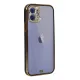 Apple iPhone 12 Kılıf Liva Taşlı Silikon - Siyah