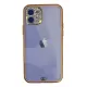 Apple iPhone 12 Kılıf Liva Taşlı Silikon - Pembe