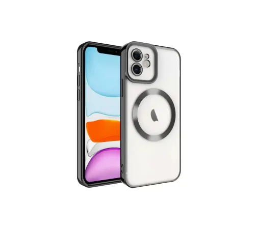 Apple iPhone 12 Kılıf Kross Magneticsafe Kapak - Siyah
