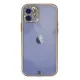 Apple iPhone 12 Kılıf Liva Taşlı Silikon - Beyaz