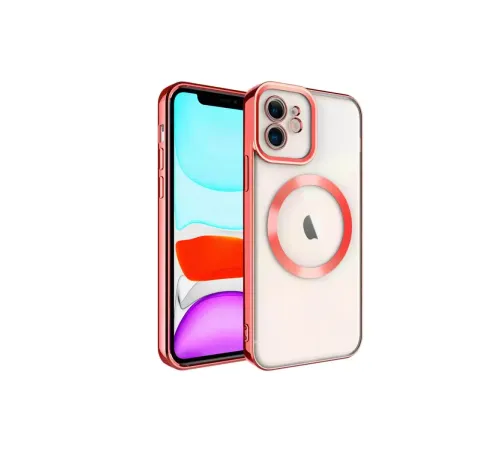 Apple iPhone 12 Kılıf Kross Magneticsafe Kapak - Kırmızı