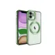 Apple iPhone 12 Kılıf Kross Magneticsafe Kapak - Koyu Yeşil