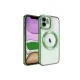 Apple iPhone 12 Kılıf Kross Magneticsafe Kapak - Koyu Yeşil