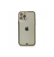 Apple iPhone 12 Pro Kılıf Liva Taşlı Silikon - Siyah