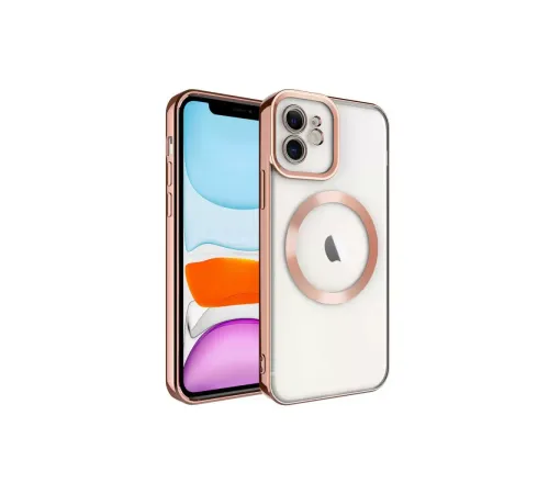 Apple iPhone 12 Kılıf Kross Magneticsafe Kapak - Rose