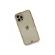 Apple iPhone 12 Pro Kılıf Liva Taşlı Silikon - Pembe