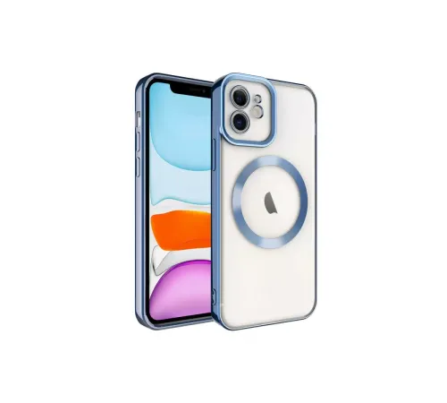 Apple iPhone 12 Kılıf Kross Magneticsafe Kapak - Sierra Blue