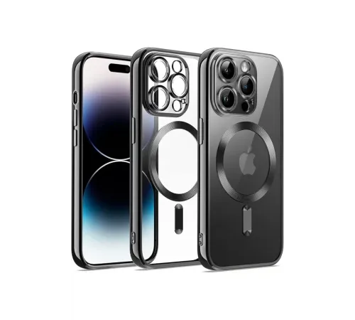 Apple iPhone 12 Pro Kılıf Kross Magneticsafe Kapak - Siyah