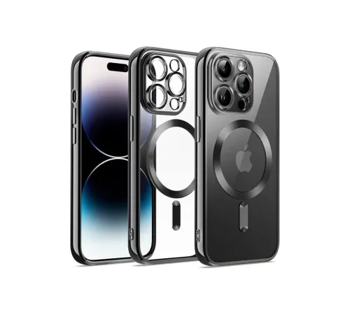 Apple iPhone 12 Pro Kılıf Kross Magneticsafe Kapak - Siyah
