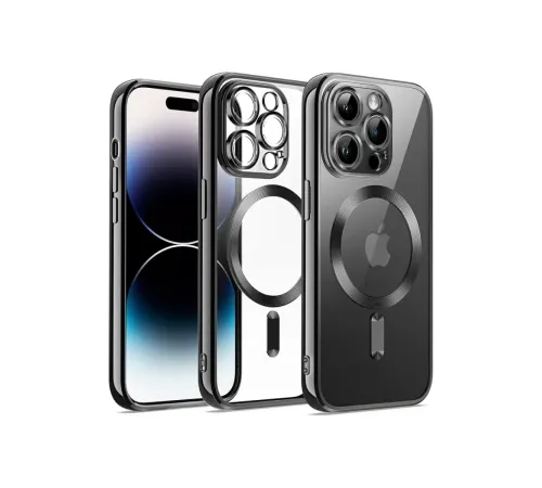 Apple iPhone 12 Pro Kılıf Kross Magneticsafe Kapak - Siyah