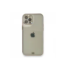 Apple iPhone 12 Pro Kılıf Liva Taşlı Silikon - Mor