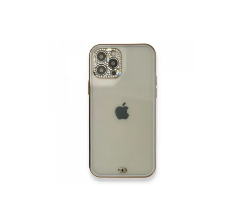 Apple iPhone 12 Pro Kılıf Liva Taşlı Silikon - Mor