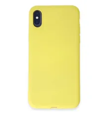 Apple iPhone X Kılıf First Silikon - Sarı