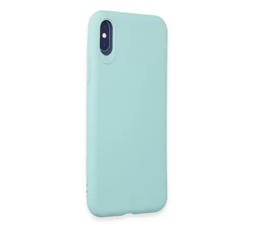 Apple iPhone X Kılıf First Silikon - Turkuaz