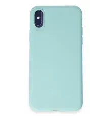 Apple iPhone X Kılıf First Silikon - Turkuaz