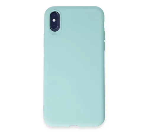 Apple iPhone X Kılıf First Silikon - Turkuaz