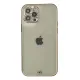 Apple iPhone 12 Pro Max Kılıf Liva Taşlı Silikon - Beyaz