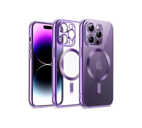 Apple iPhone 12 Pro Kılıf Kross Magneticsafe Kapak - Mor