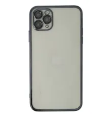 Apple iPhone 11 Pro Kılıf Lensli Silikon - Siyah