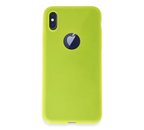 Apple iPhone X Kılıf First Silikon - Parlak Sarı