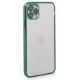 Apple iPhone 11 Pro Kılıf Lensli Silikon - Yeşil