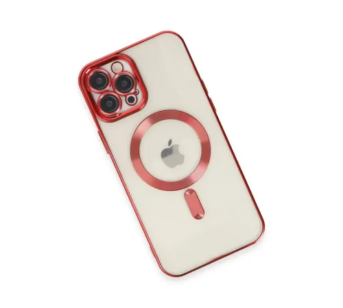 Apple iPhone 12 Pro Max Kılıf Kross Magneticsafe Kapak - Kırmızı