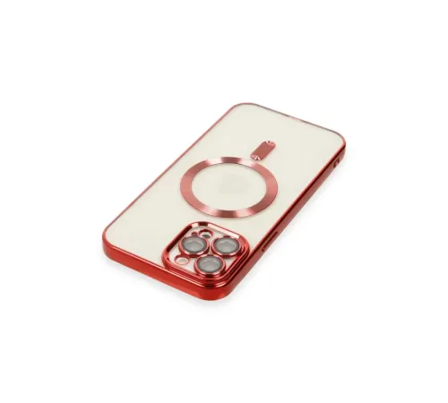 Apple iPhone 12 Pro Max Kılıf Kross Magneticsafe Kapak - Kırmızı