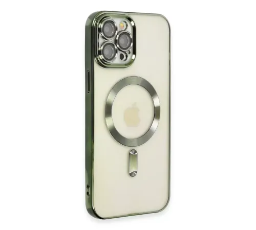 Apple iPhone 12 Pro Max Kılıf Kross Magneticsafe Kapak - Koyu Yeşil